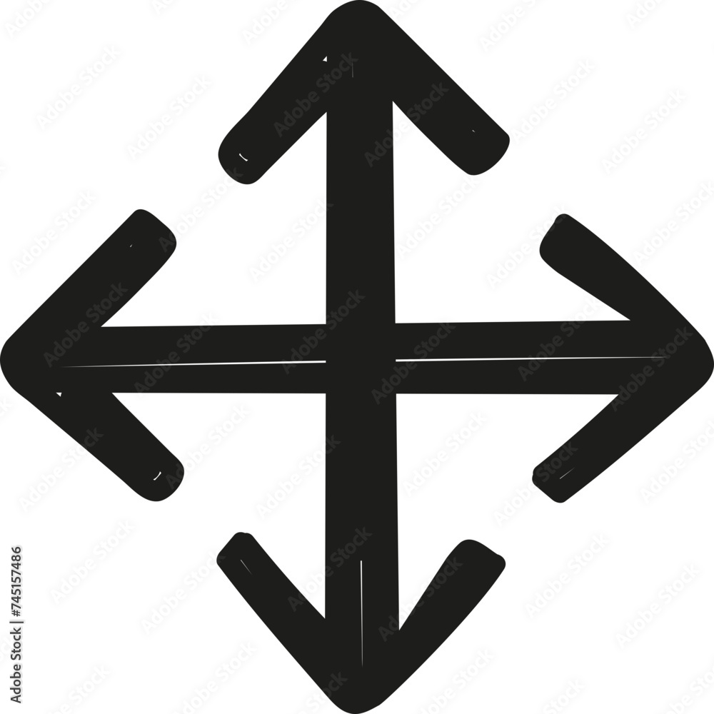 Full screen arrow. Vector element.
Full screen arrow. Vector element.