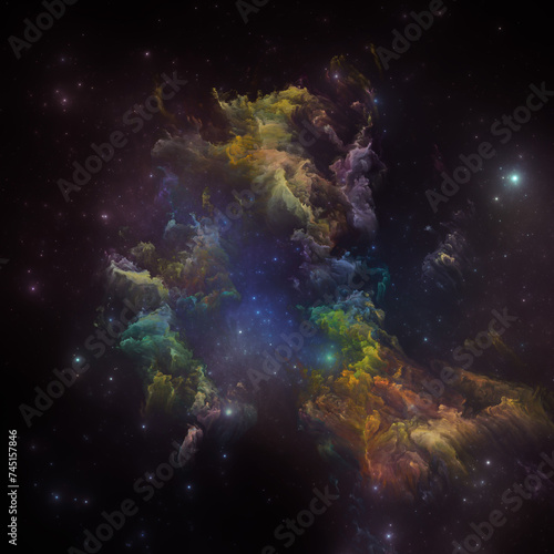 Fototapeta Naklejka Na Ścianę i Meble -  Flux of Stellar Space