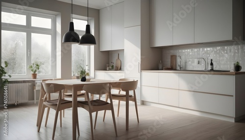 Modern Scandinavian Kitchen and Dining Room Design