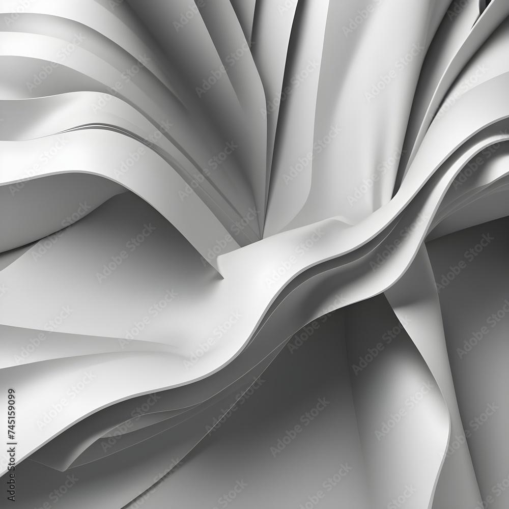 Fototapeta premium Gradient 3d folds background.