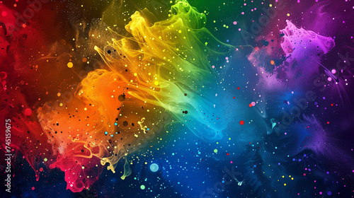 Beautiful Colorful Abstract Organic Background