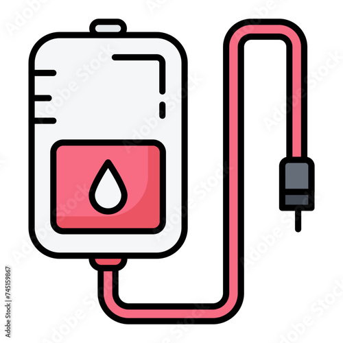 Blood Packet Icon