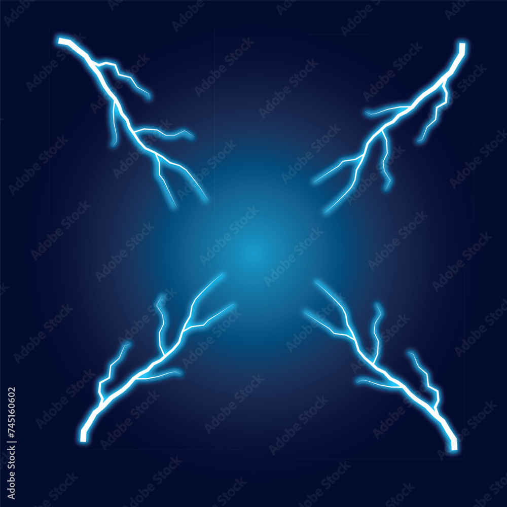 lightning in the sky vector illustration lightning in the sky vector illustration