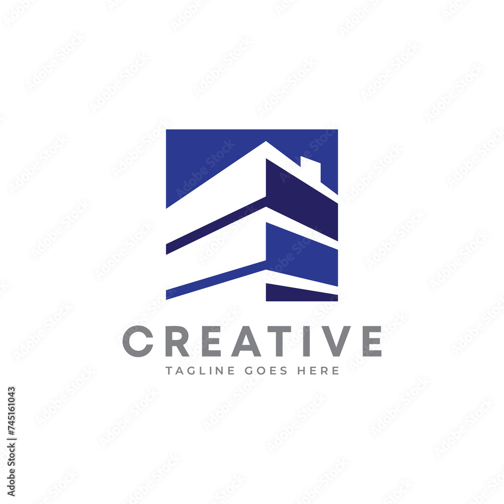 Illustration graphic vector of house building logo design Illustration graphic vector of house building logo design