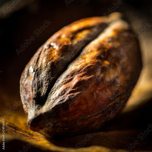 close up of caocao bean photo