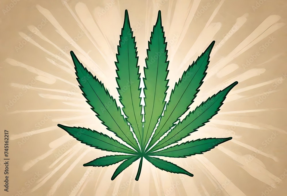 weed leaf cute skin color background weed leaf cute skin color background