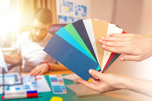 Paper color palette. Design...