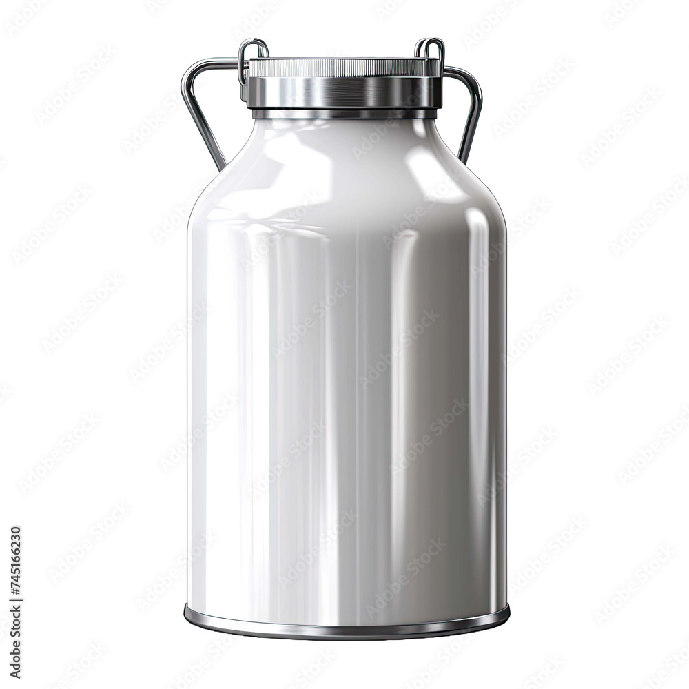 Aluminium milk can isolated on transparent background Aluminium milk can isolated on transparent background