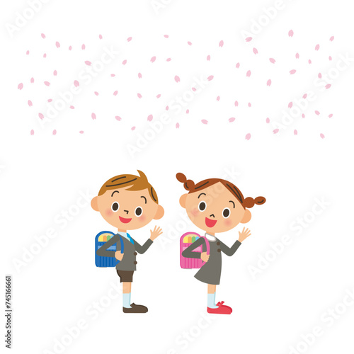 小学生の入学式のイメージ