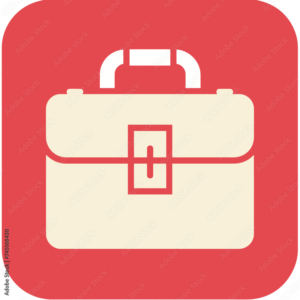 an icon of a Briefcase simple color an icon of a Briefcase simple color