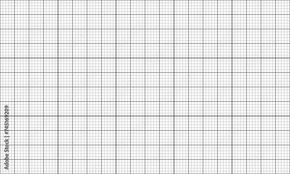 graph paper or grid paper vector. square grid lines with grey and black color. vector illustration isolated on white background.