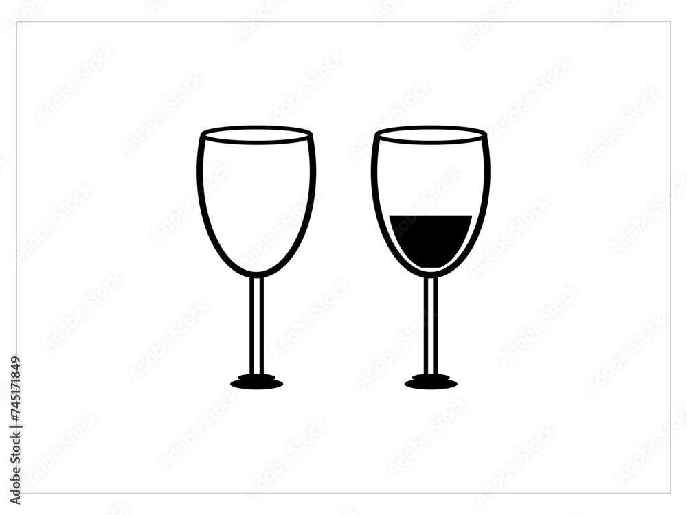 Glass design,glass icon vector illustration, Glass design,glass icon vector illustration,