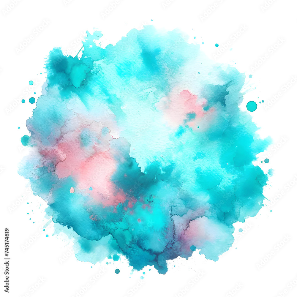 abstract watercolor background with splashes