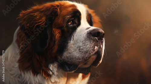 the noble and gentle demeanor of a Saint Bernard © Possibility Pages