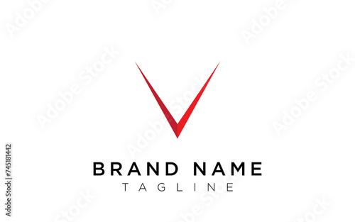 Alphabet letter V logo icon design