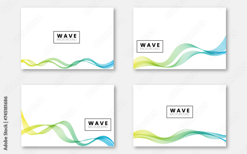 Vector abstract colorful flowing wave lines isolated on white background. Design element for technology, science, music or modern concept.