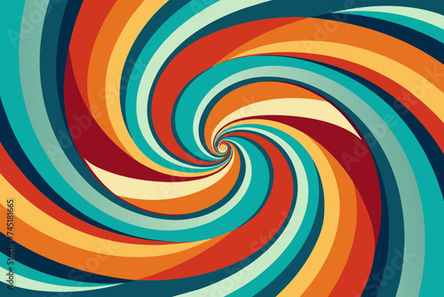 Abstract Swirl Design with Stripes  1 