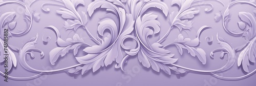 A Lilac wallpaper with ornate design, in the style of victorian, repeating pattern vector illustration