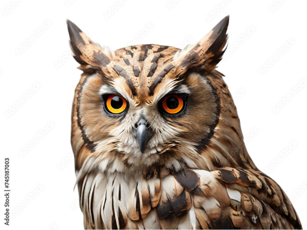 Obraz premium Owl on transparent background