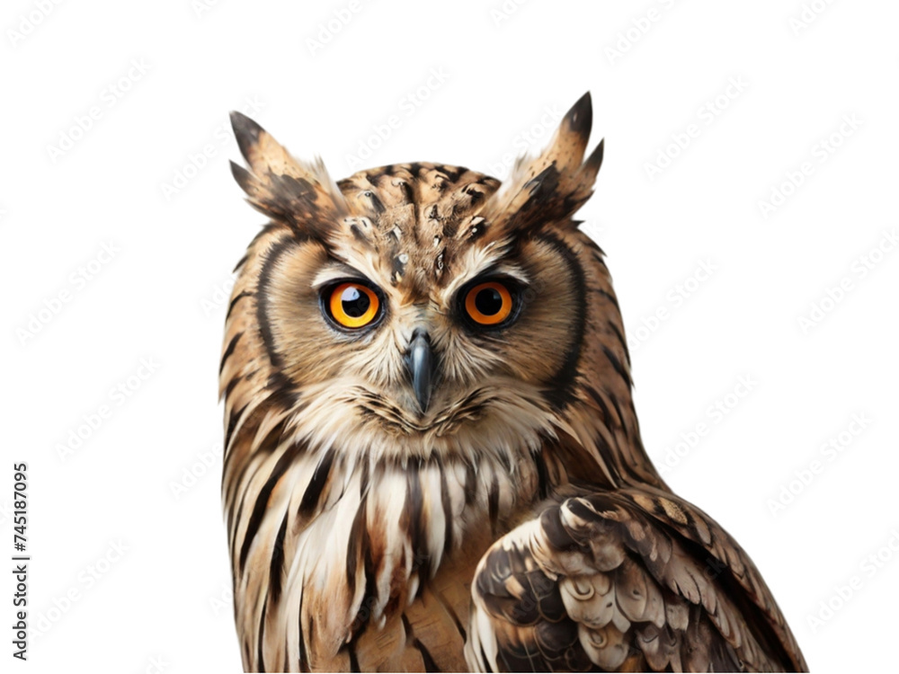 Obraz premium Owl on transparent background