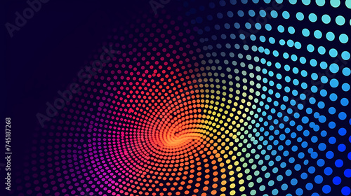 Abstract halftone circle background