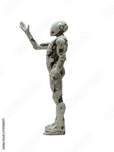 Humanoid Robot, future life, Transparent Background photo