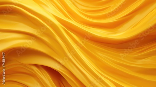 Close-up view of yellow fabric, perfect for backgrounds