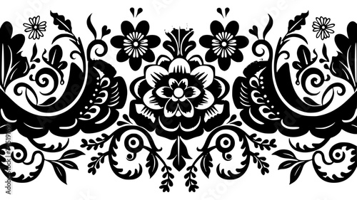 frame, floral, border, vintage, vector, decoration, flower, ornament, design, illustration, pattern, black, swirl, card, wedding, ornate, banner, art, decor, invitation, leaf, element, style, scroll, 