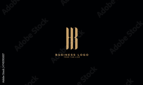 HB  BH  H  B  Abstract Letters Logo Monogram