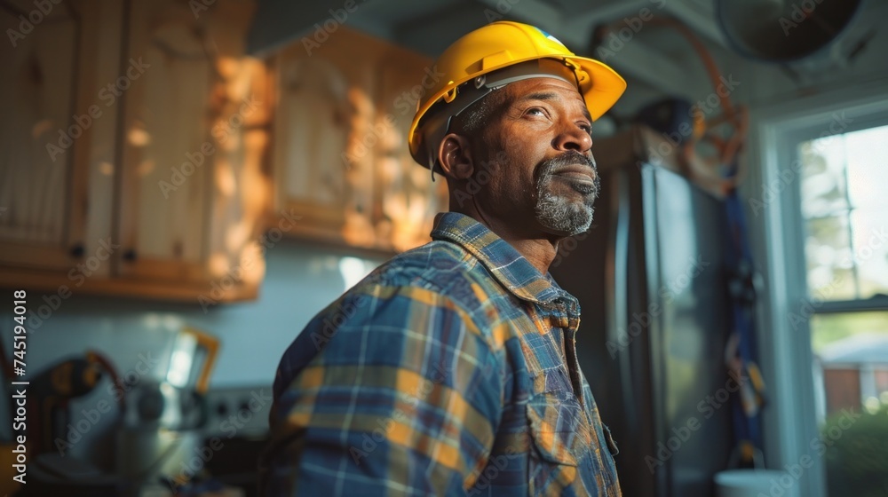 Electrician planning to install the best location for an EV charger, smart home and technology EV car concept. Electrician planning to install the best location for an EV charger, smart home and technology EV car concept.