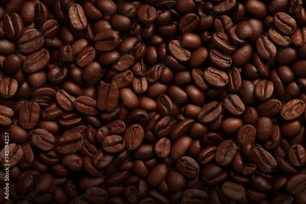 Obraz premium Coffee Beans Background for Design and Layout