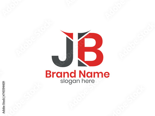JB logo. JB design. BJ letter logo design . Initial letter JB monogram logo.  photo