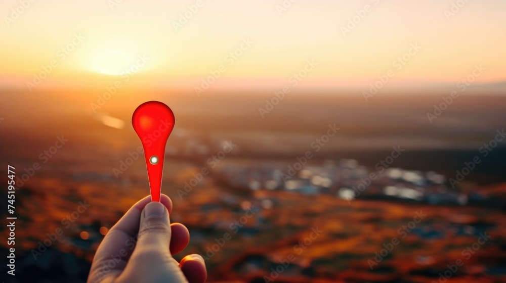 Close-up of a person holding a red plastic spoon. Suitable for food and cooking concepts Close-up of a person holding a red plastic spoon. Suitable for food and cooking concepts
