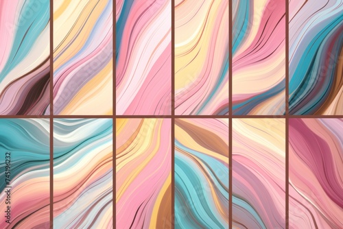 Abstract Pink and Brown backgrounds wallpapers, in the style of bold lines, dynamic colors