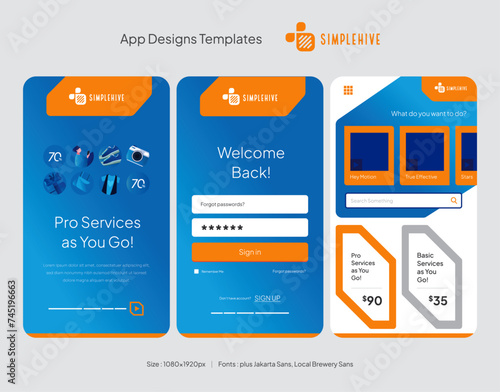 Technology Based APP UI Kit Designs Templates - Quick Execution Business Templates - User Interface Design Templates