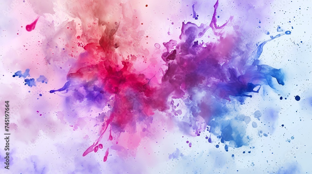 Abstract colorful watercolor for background. Digital art painting. 3d rendering.