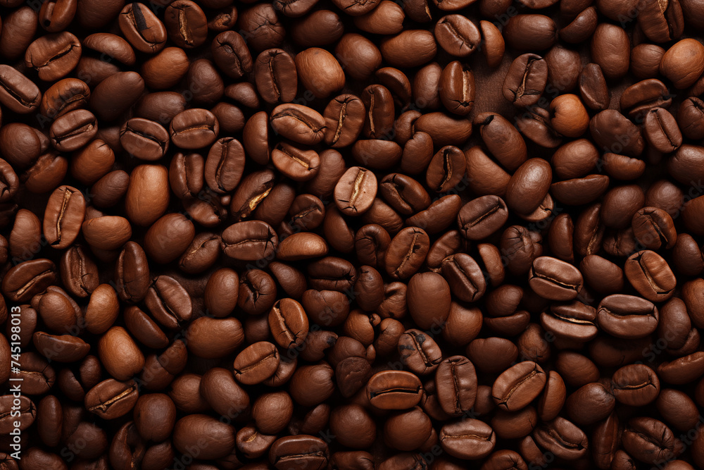 Obraz premium Coffee Beans Background for Design and Layout