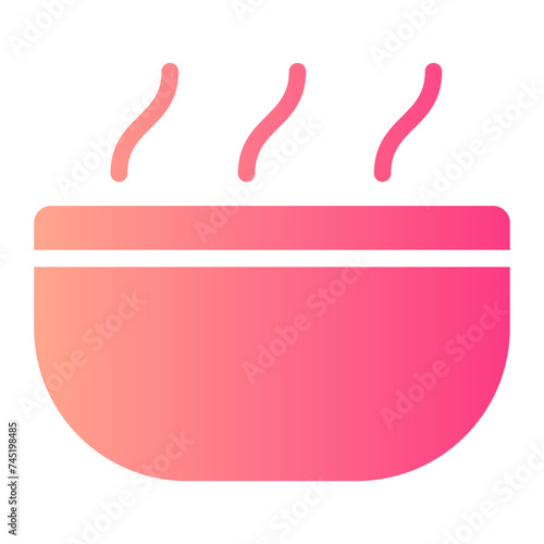 breakfast gradient icon