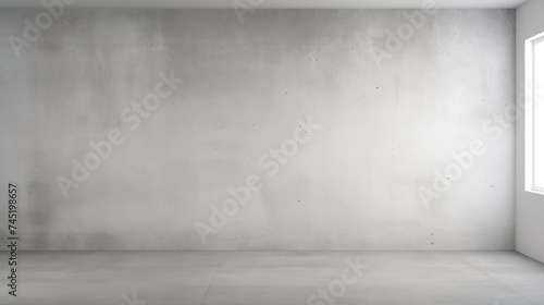 A simple image of an empty room with a window and a white wall. Suitable for various design projects © Fotograf