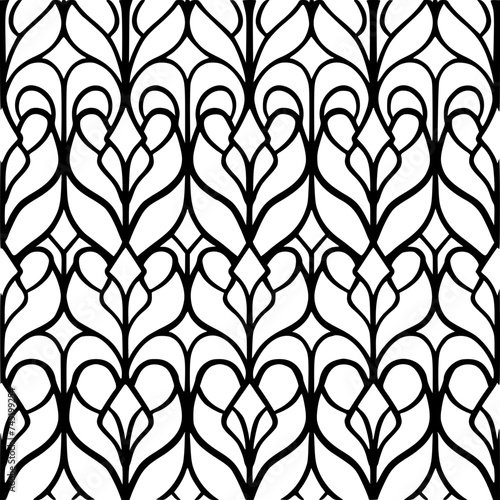 Seamless pattern, pattern, line art pattern, background, pattern, seamless, leaf, floral, vector, flower, decoration, plant, wallpaper, nature, design, illustration, ornament, art, branch, tree, textu