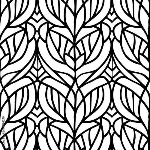 Seamless pattern, pattern, line art pattern, background, pattern, seamless, leaf, floral, vector, flower, decoration, plant, wallpaper, nature, design, illustration, ornament, art, branch, tree, textu