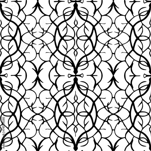 Seamless pattern, pattern, line art pattern, background, pattern, seamless, leaf, floral, vector, flower, decoration, plant, wallpaper, nature, design, illustration, ornament, art, branch, tree, textu