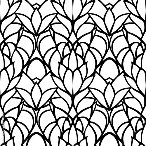 Seamless pattern, pattern, line art pattern, background, pattern, seamless, leaf, floral, vector, flower, decoration, plant, wallpaper, nature, design, illustration, ornament, art, branch, tree, textu