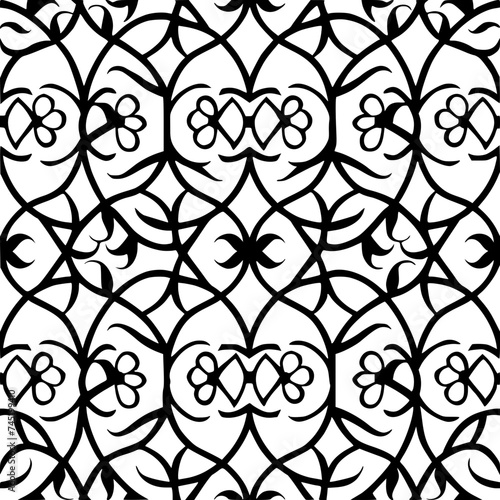 Seamless pattern, pattern, line art pattern, background, pattern, seamless, leaf, floral, vector, flower, decoration, plant, wallpaper, nature, design, illustration, ornament, art, branch, tree, textu