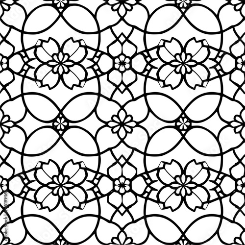 Seamless pattern, pattern, line art pattern, background, pattern, seamless, leaf, floral, vector, flower, decoration, plant, wallpaper, nature, design, illustration, ornament, art, branch, tree, textu