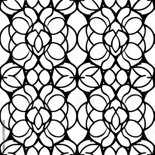 Seamless pattern, pattern, line art pattern, background, pattern, seamless, leaf, floral, vector, flower, decoration, plant, wallpaper, nature, design, illustration, ornament, art, branch, tree, textu