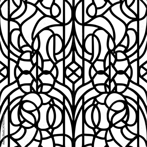 Seamless pattern, pattern, line art pattern, background, pattern, seamless, leaf, floral, vector, flower, decoration, plant, wallpaper, nature, design, illustration, ornament, art, branch, tree, textu