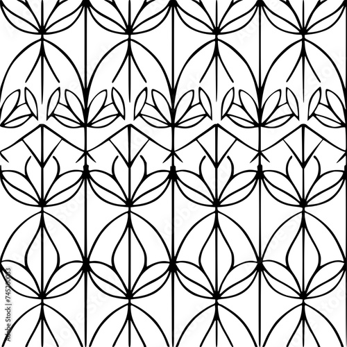 Seamless pattern, pattern, line art pattern, background, pattern, seamless, leaf, floral, vector, flower, decoration, plant, wallpaper, nature, design, illustration, ornament, art, branch, tree, textu