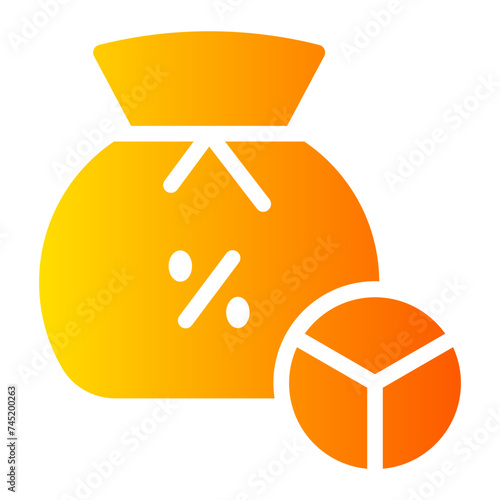 dividend gradient icon
