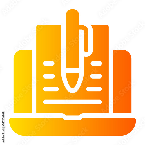 copywriter gradient icon